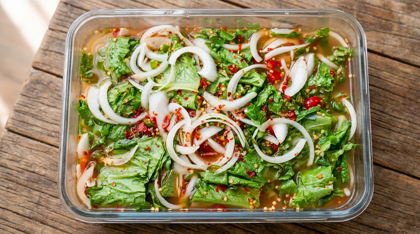 Sangchu Mul Kimchi: Il Rinfrescante Kimchi d'Acqua di Lattuga Coreano