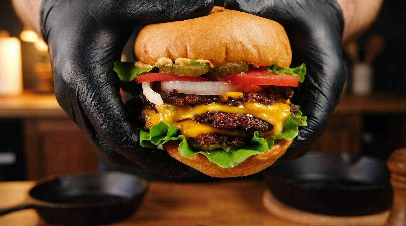 L'Autentico Triple Cheeseburger Americano