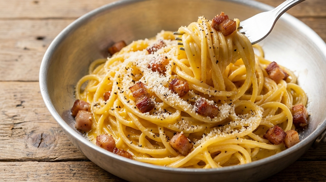 Carbonara Romana Classica (Pasta alla Carbonara)