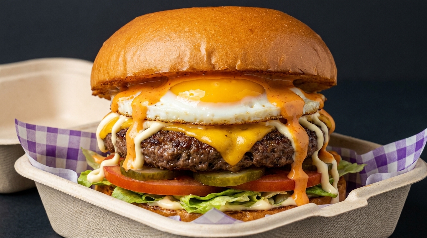 Il Burger Supremo con Manzo, Uovo e Formaggio