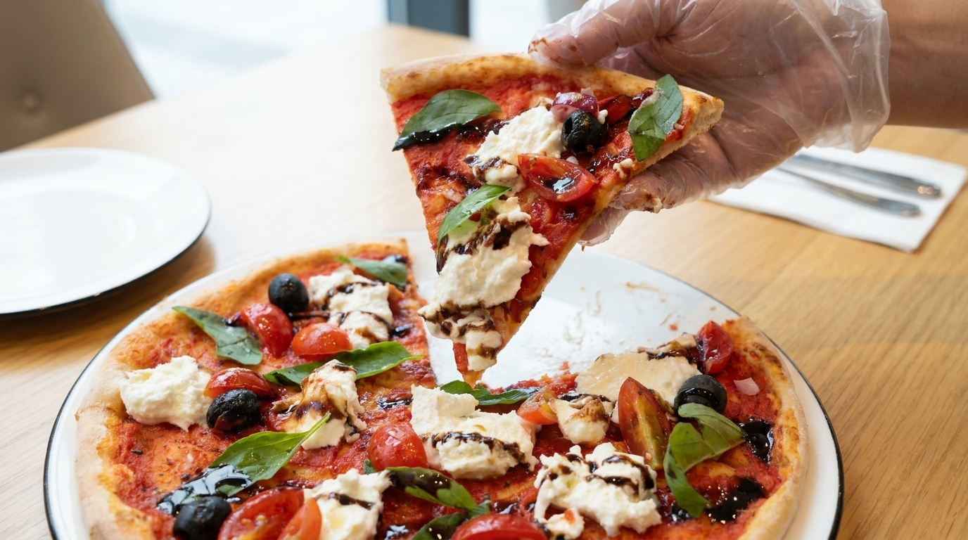 Pizza Classica con Mozzarella di Bufala e Glassa Balsamica