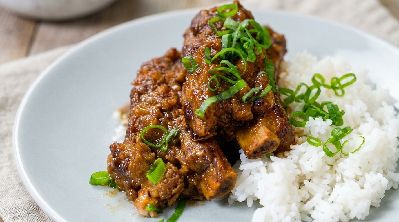 Costine di Maiale Brasate al Miso