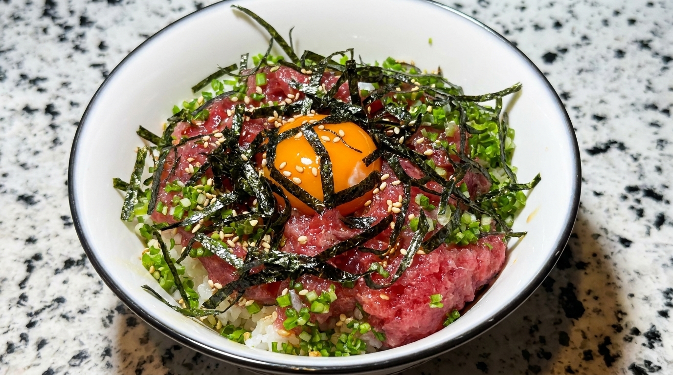Bowl di Riso con Tonno e Scalogno (Negitoro Don)