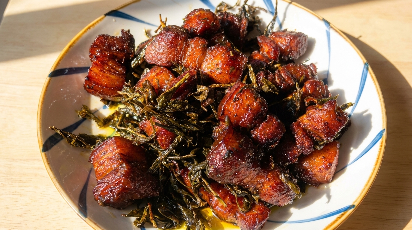 Pancia di Maiale Brasata al Tè Verde (Cha Xiang Rou)