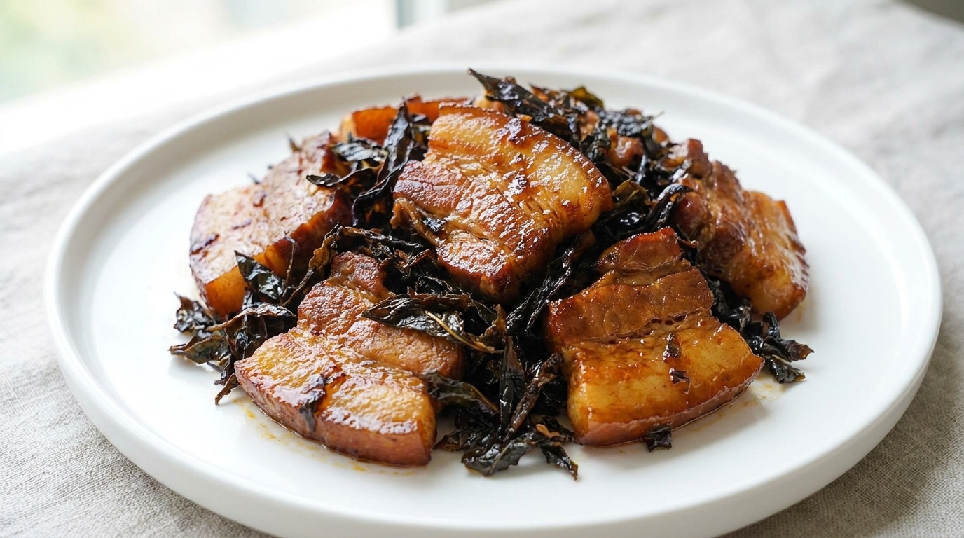 Pancetta di Maiale Brasata al Tè