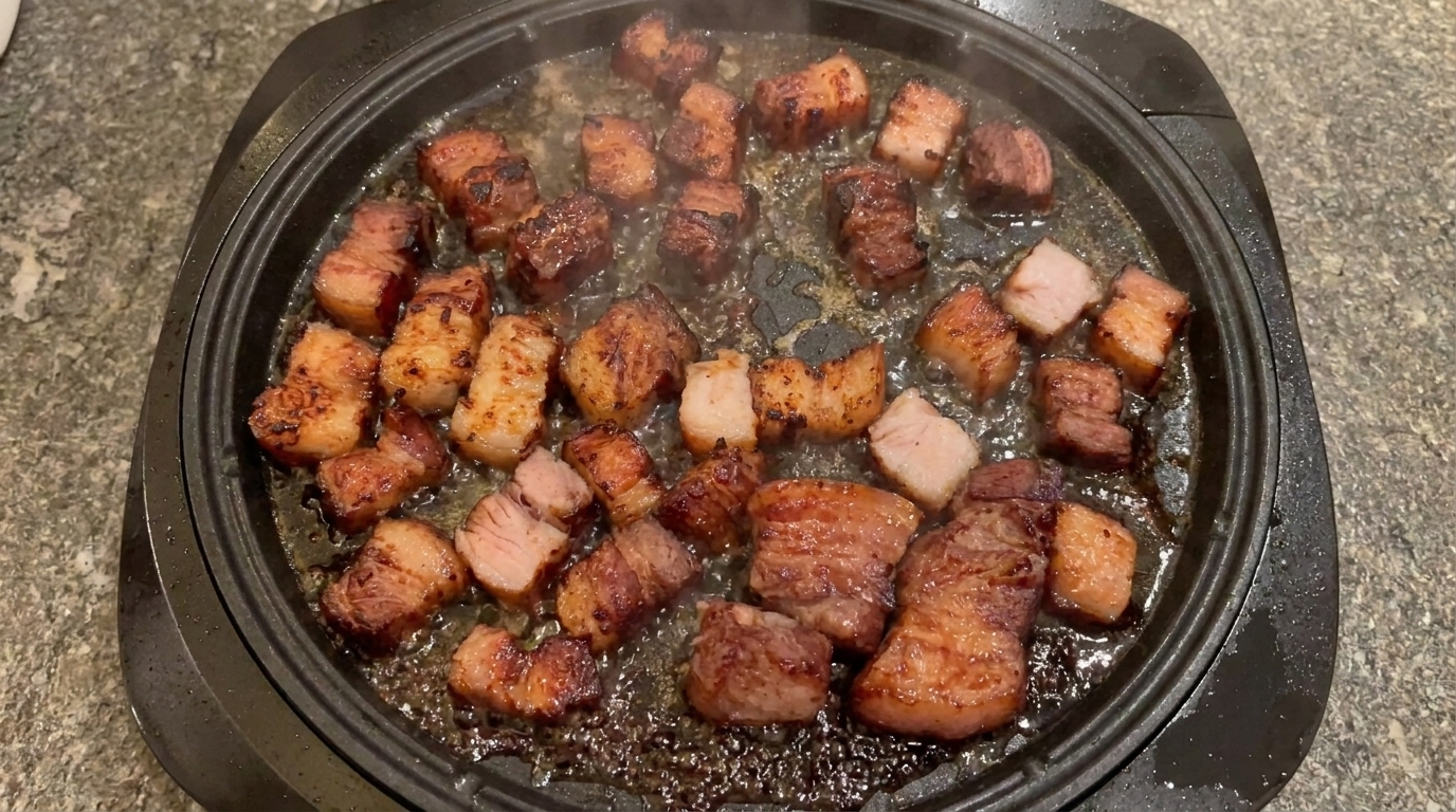 Involtini di Lattuga con Pancetta di Maiale Marinata al Vino Rosso