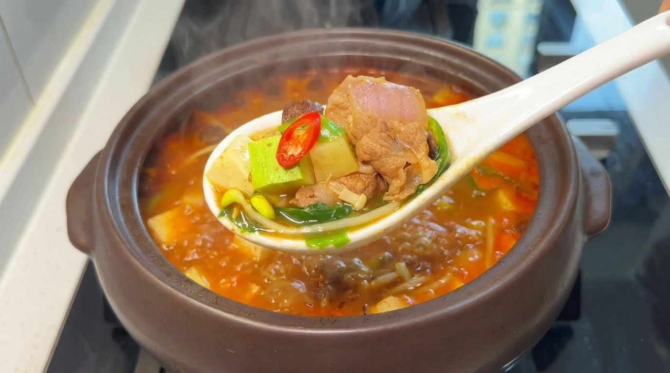 Stufato Coreano di Pasta di Soia (Doenjang Jjigae)