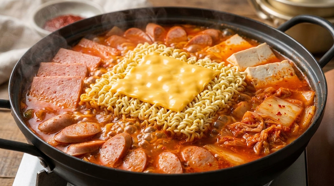 Classico stufato militare coreano (Budae Jjigae)