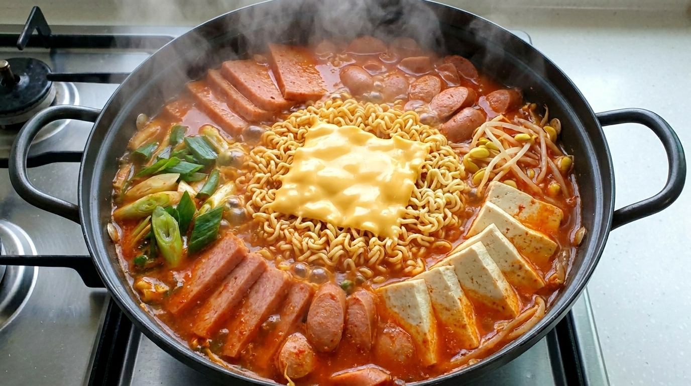 Classico Budae Jjigae (Stufato dell'Esercito Coreano)