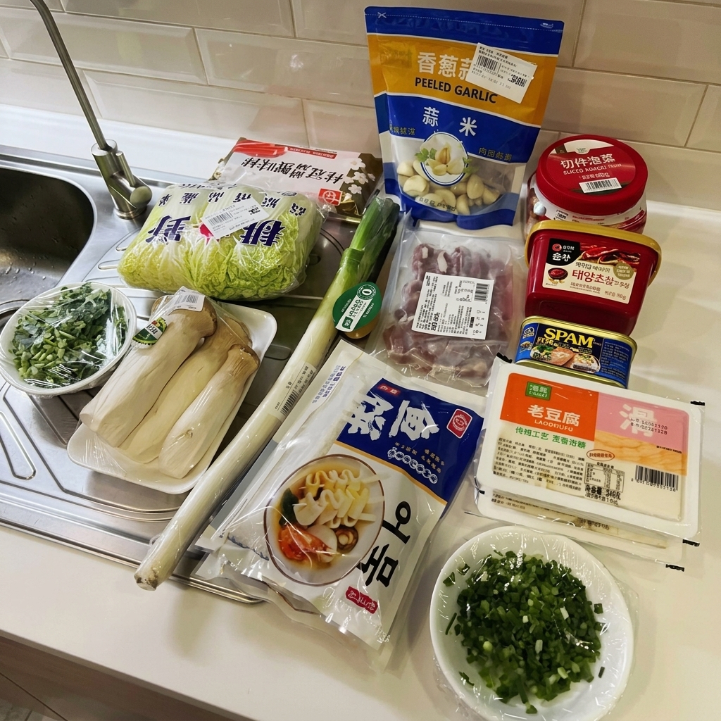Foglie fresche di cavolo cinese sciacquate sotto il rubinetto della cucina con acqua.