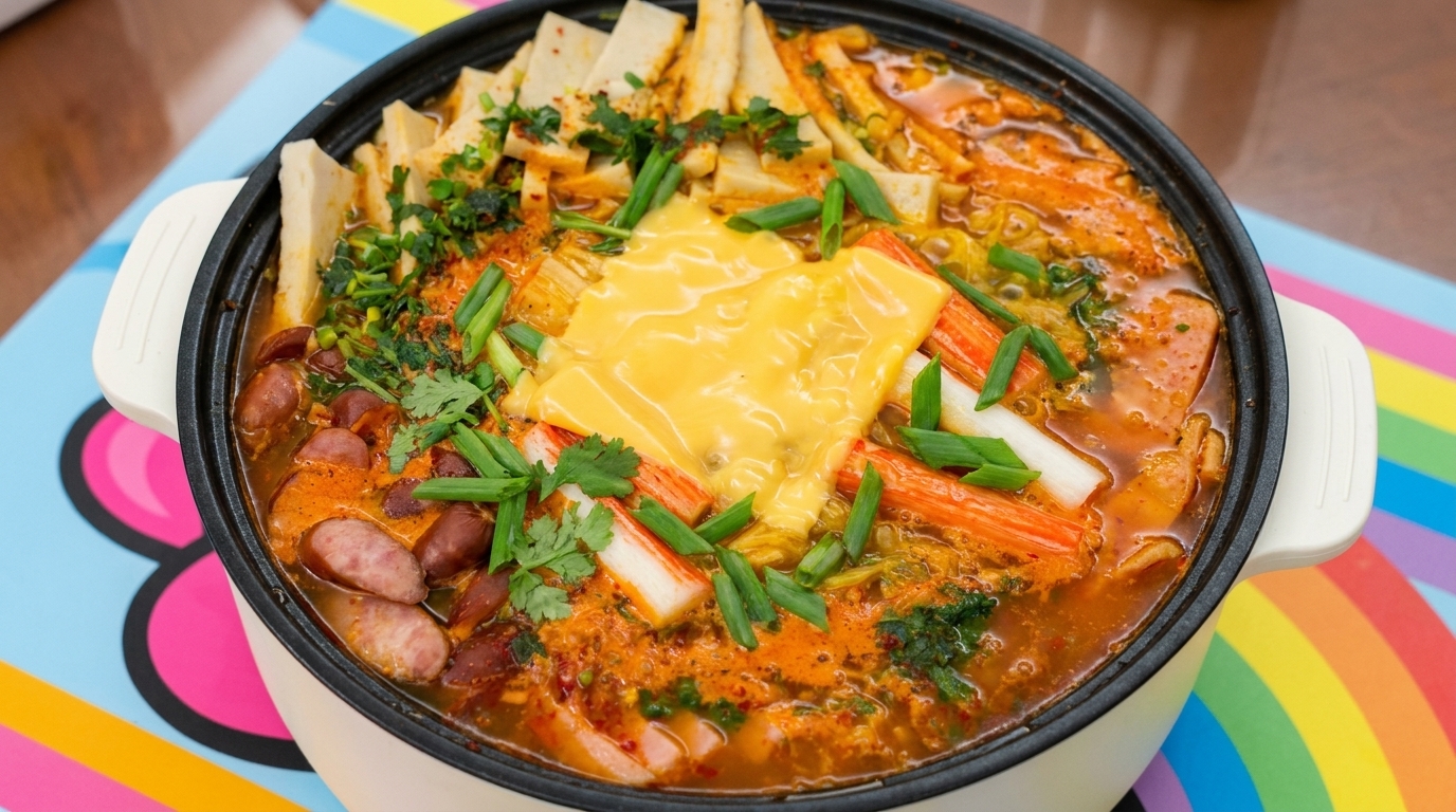 Classico Stufato dell'Esercito Coreano (Budae Jjigae)