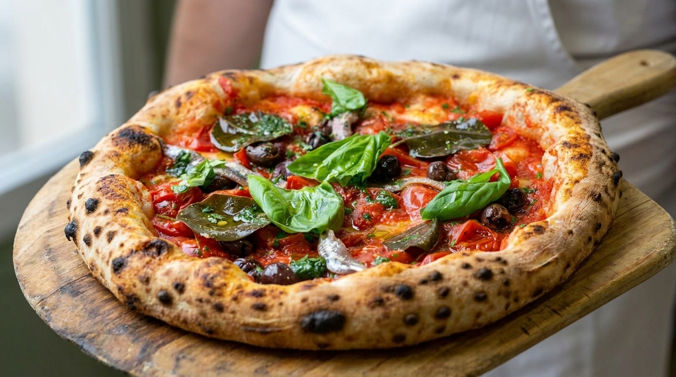 Pizza Marinara Napoletana con Acciughe (Pizza del Marinaio)