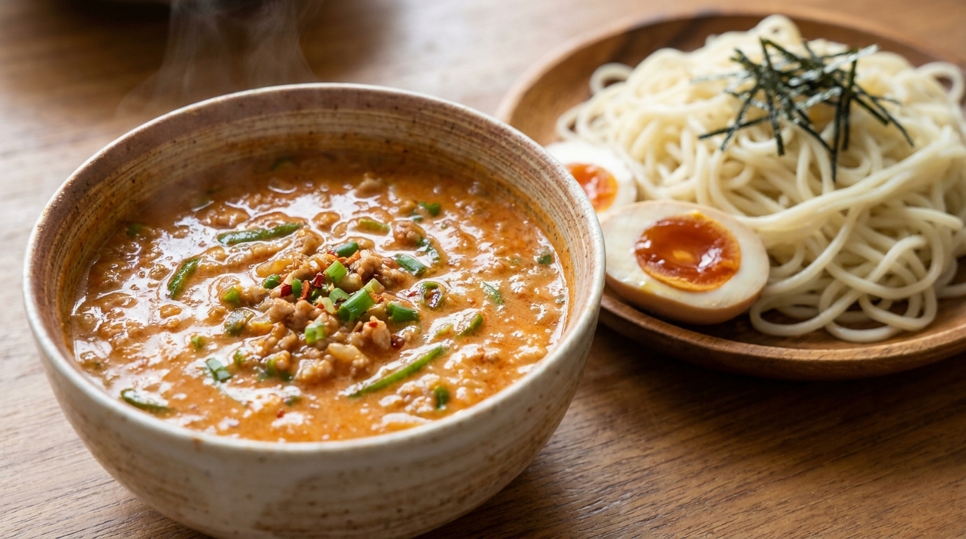 Tsukemen al Miso e Latte di Soia: Ramen Giapponese da Intingere
