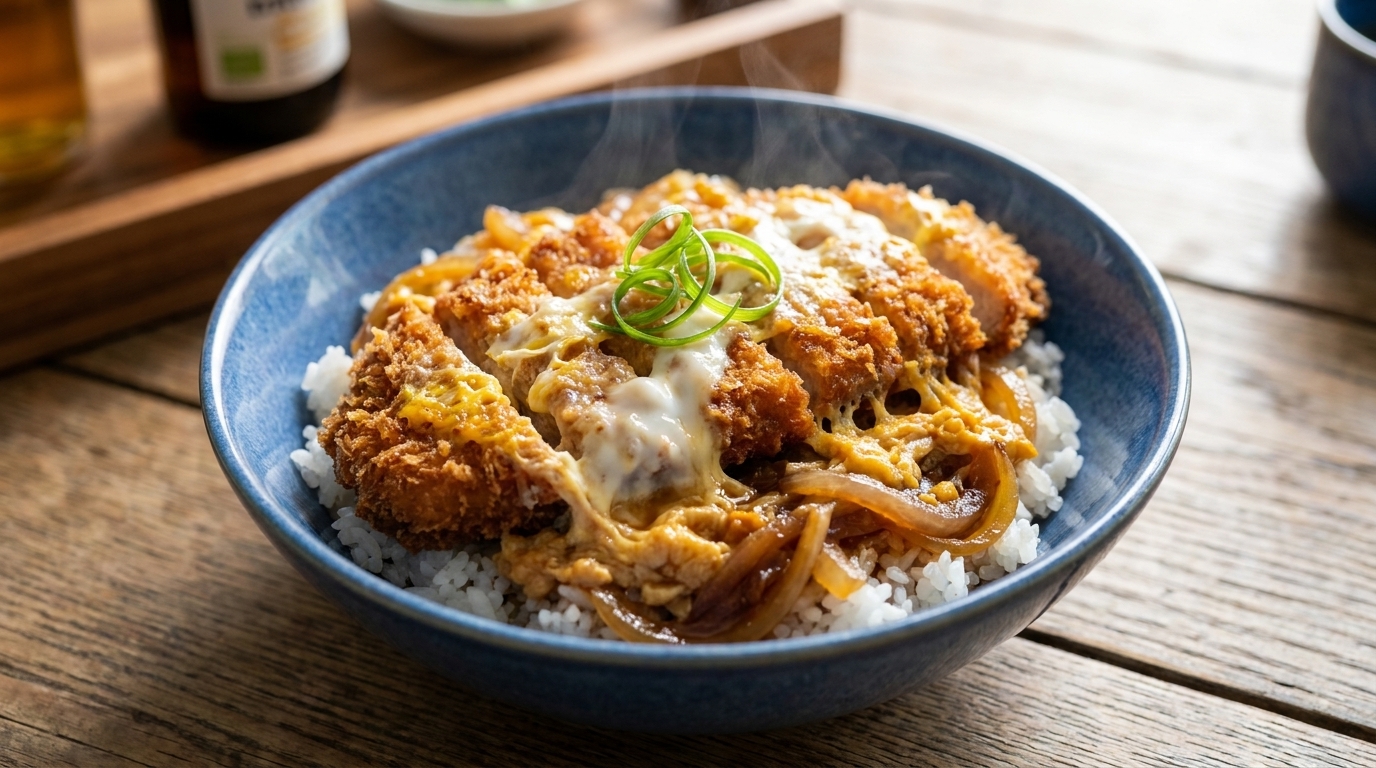 Katsudon Autentico: La Ciotola di Riso con Cotoletta di Maiale Croccante