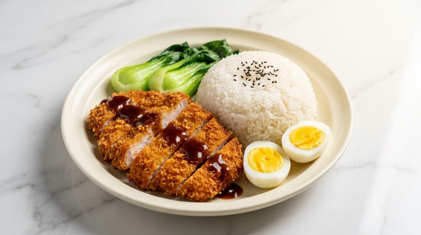 Cotoletta di Maiale Tonkatsu Croccante con Salsa Saporita