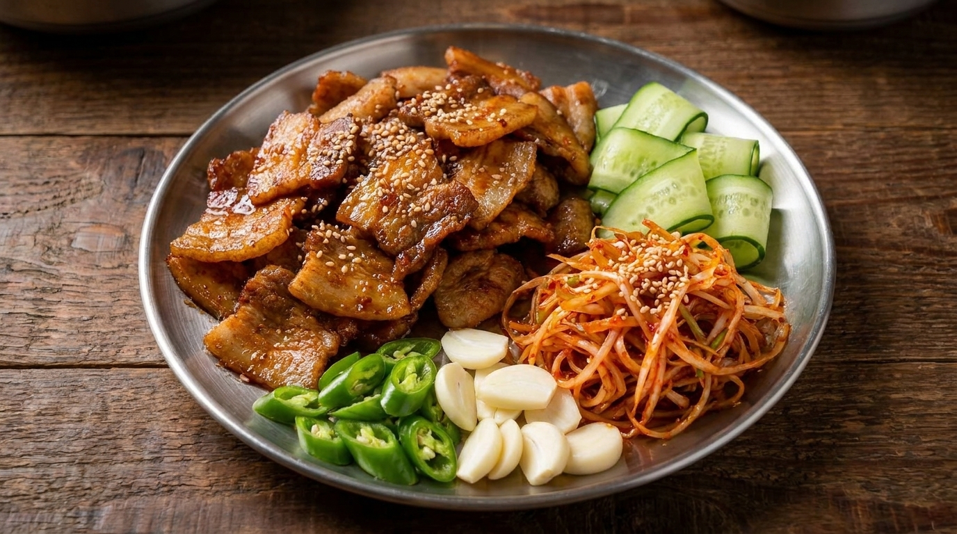 Pancetta di maiale grigliata alla coreana (Dwaeji Bulgogi)
