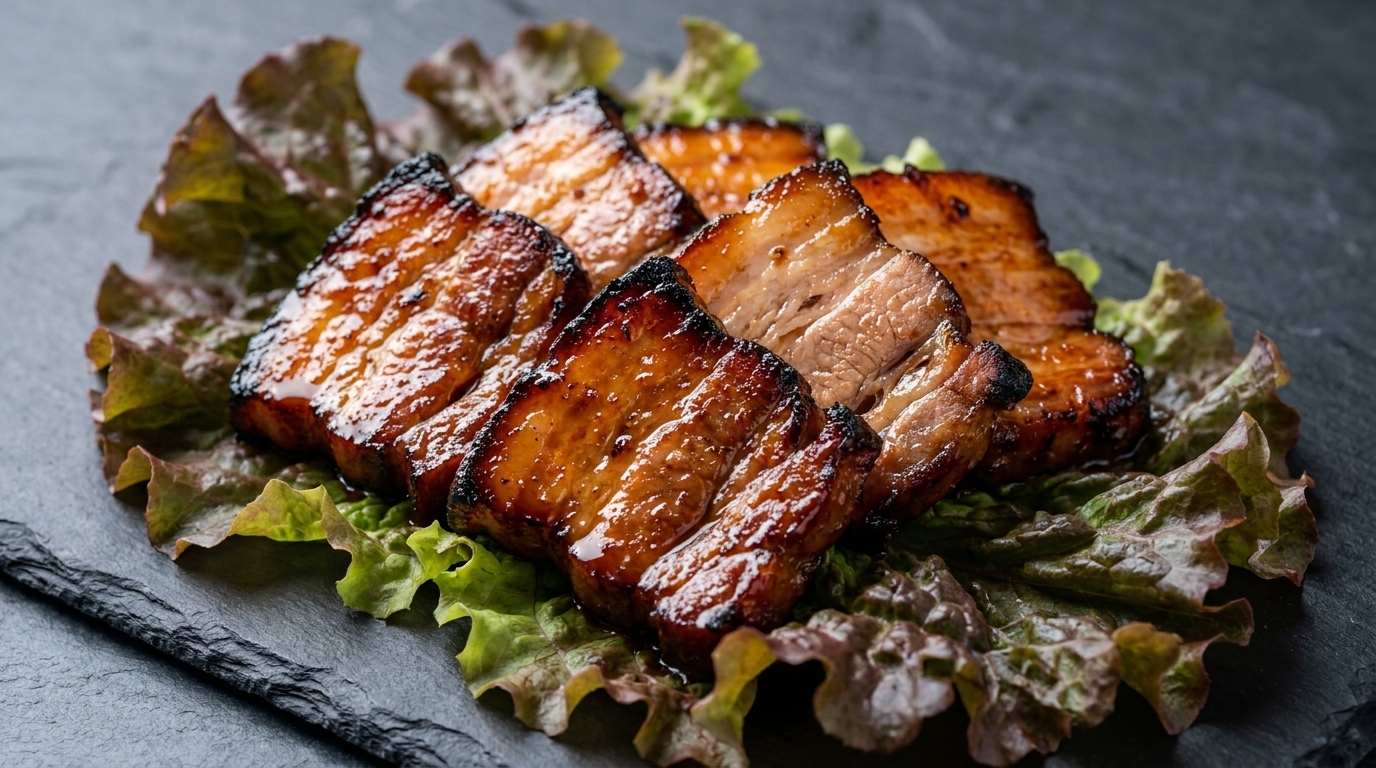 Pancetta di Maiale alla Coreana Marinata alla Frutta (Dwaeji-bulgogi)