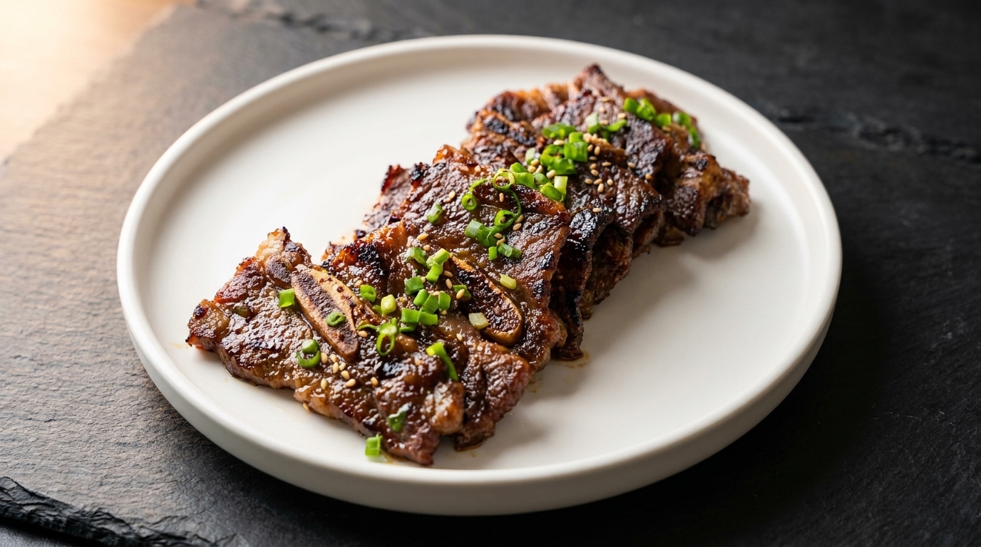 LA Galbi: Costine di Manzo Marinate alla Coreana