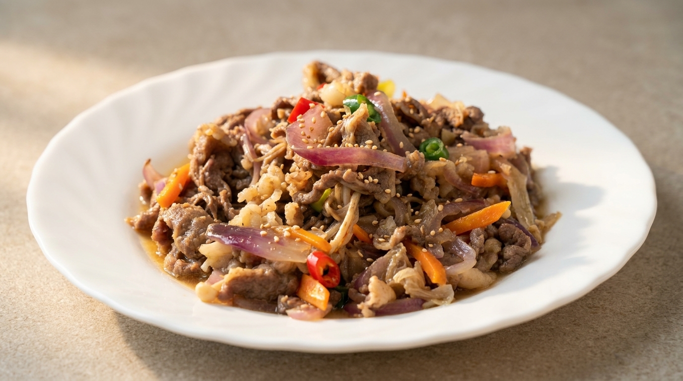 Bulgogi di Manzo Coreano Autentico (Carne Marinata alla Griglia)
