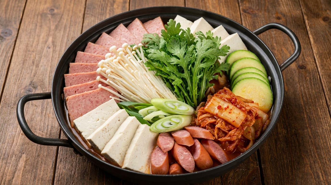 Zuppa dell'Esercito Coreano (Budae-jjigae) Autentica