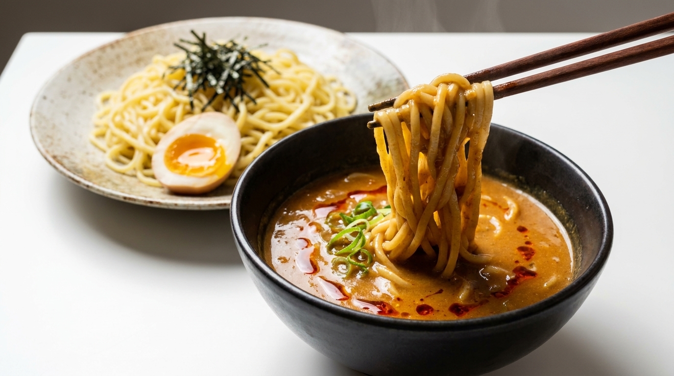 Curry Tsukemen Giapponese (Noodles da Intingere Stile Kyoto)