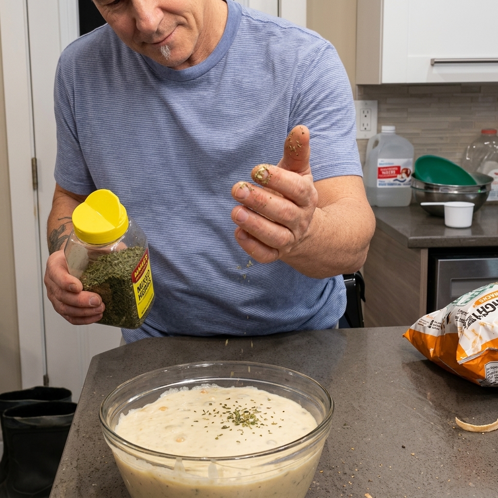 Latte sbattuto in un roux in un pentolino per creare una salsa bianca liscia e densa.