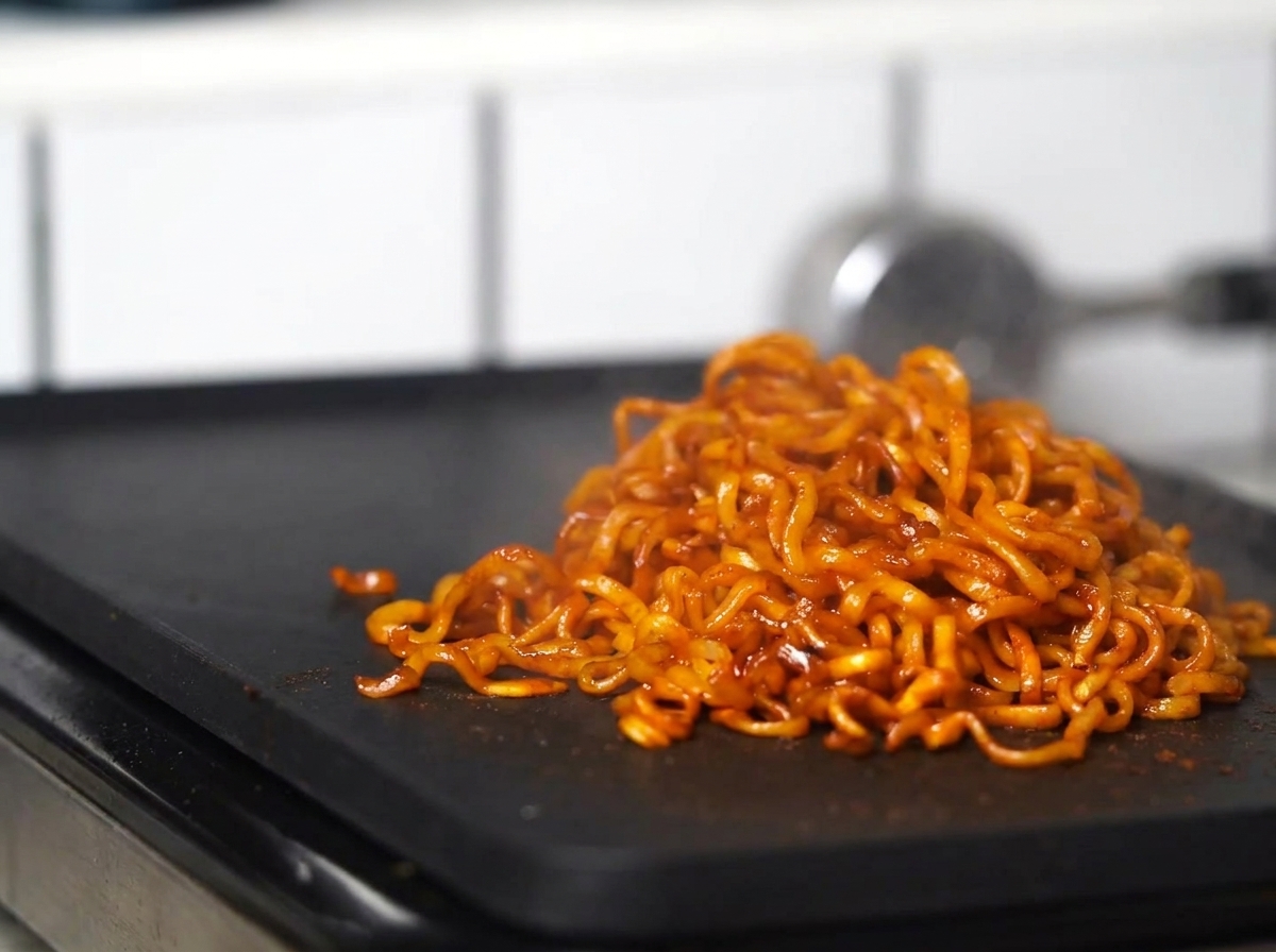 Foglie di lattuga fresca inserite in un panino tostato aperto.