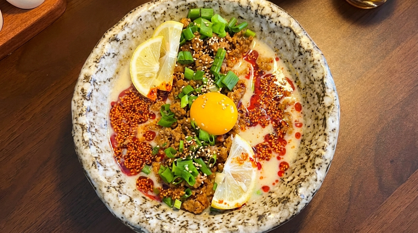 Ramen Cremoso al Miso e Latte di Soia