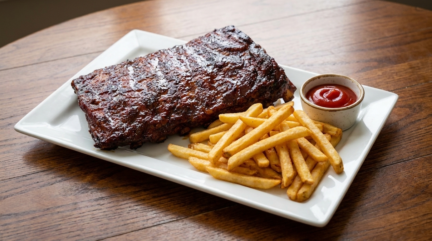 Costine di Maiale BBQ Classiche in Stile Americano