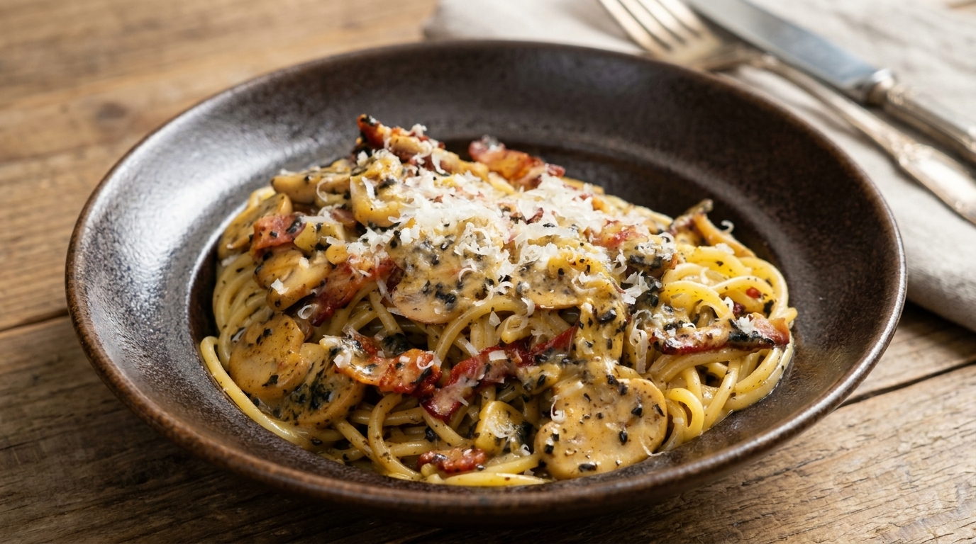 Pasta ai Funghi e Tartufo