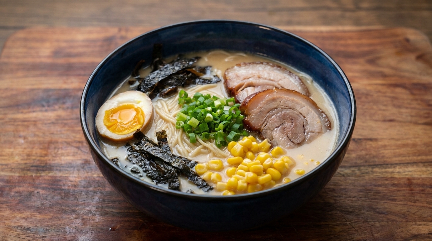 Ramen Tonkotsu Autentico con Chashu Fatto in Casa