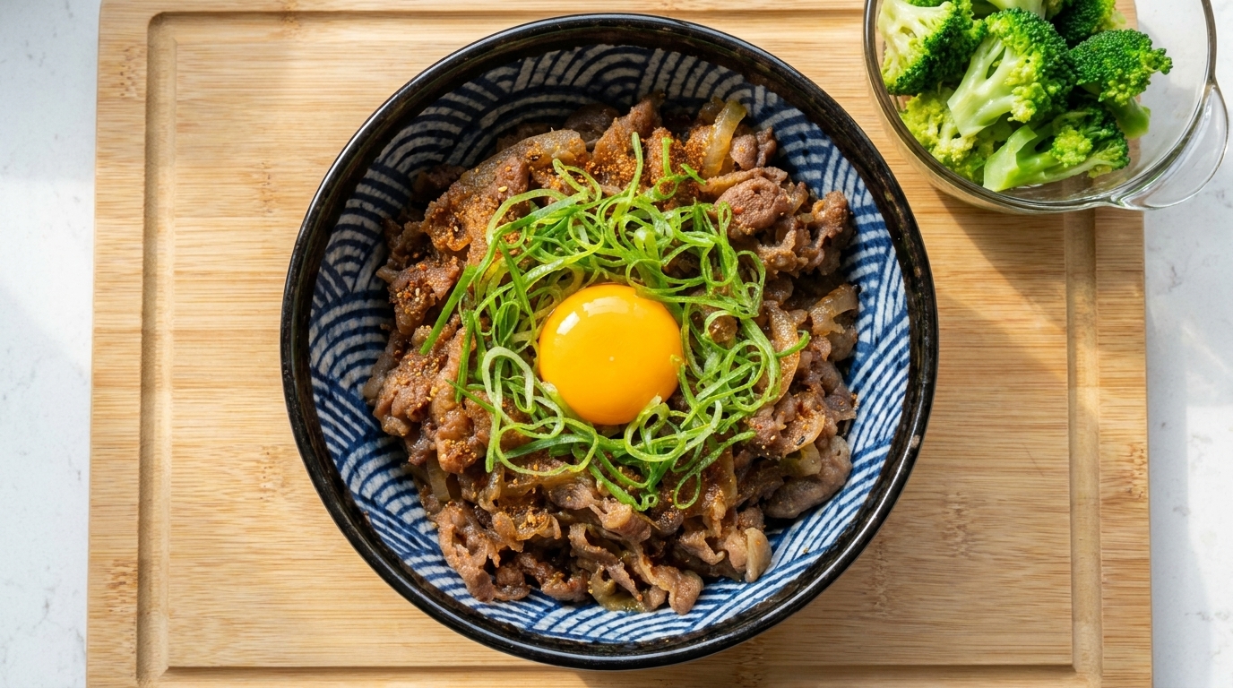 Classico Gyudon (Ciotola di riso con manzo giapponese)