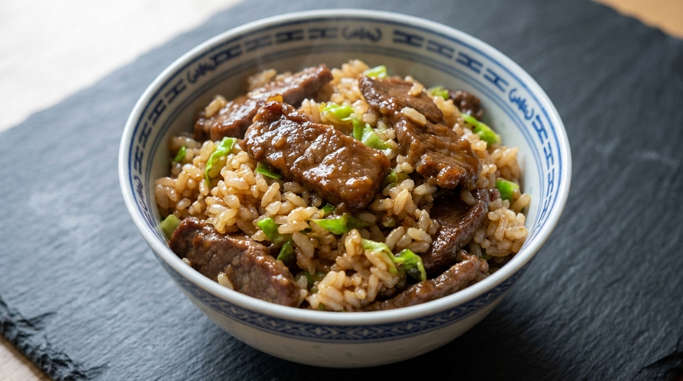 Riso Saltato al Manzo e Miso