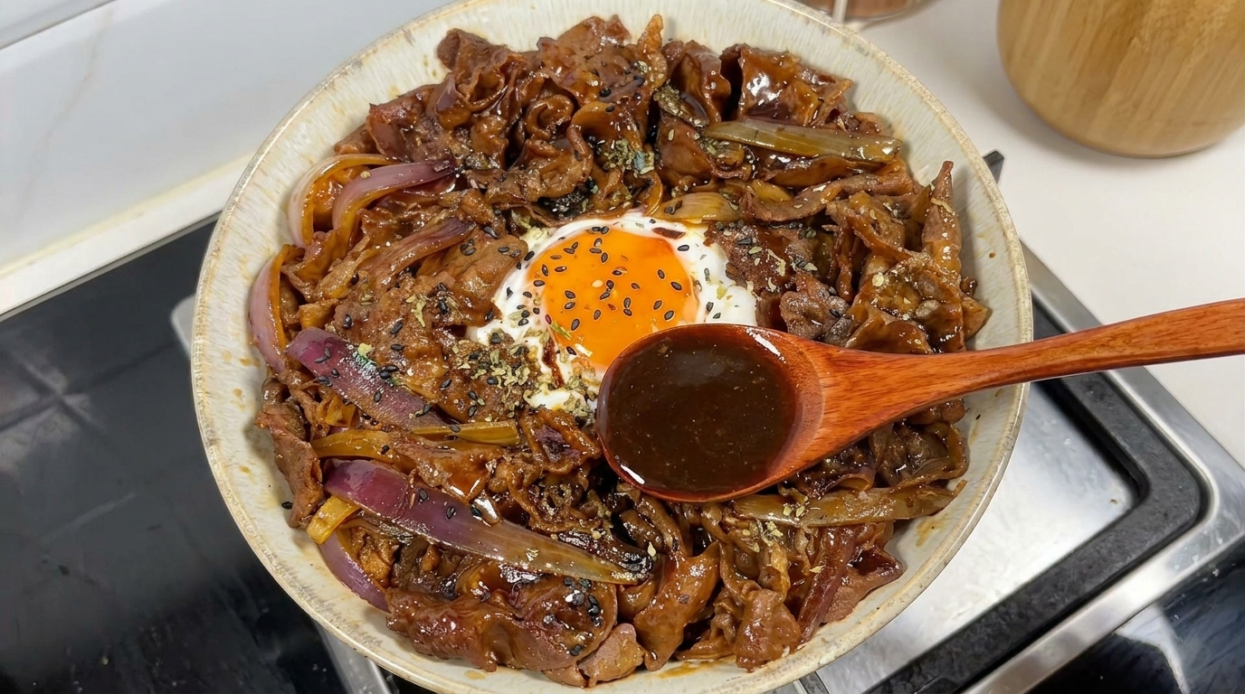 Ciotola di Riso con Manzo Teriyaki Veloce