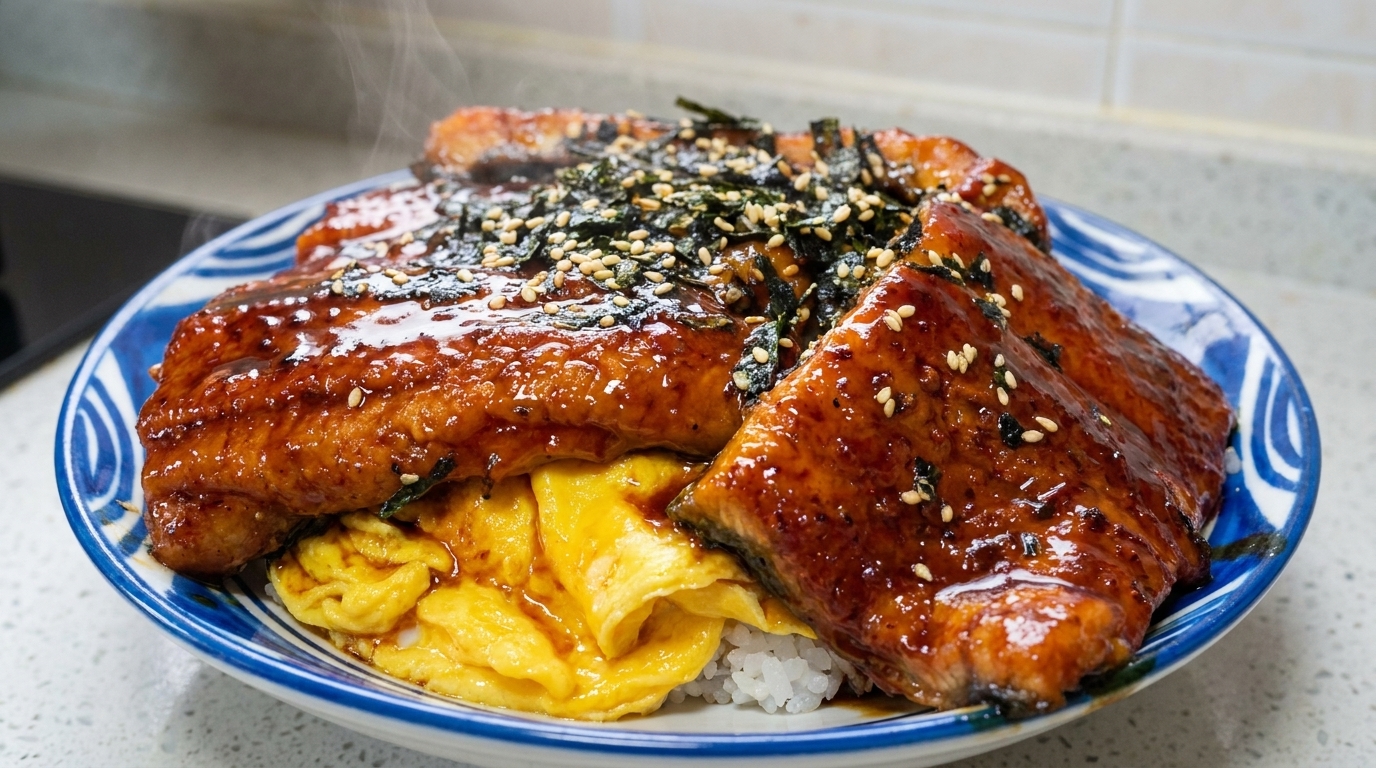 Ciotola di riso con anguilla grigliata (Unagi Don)