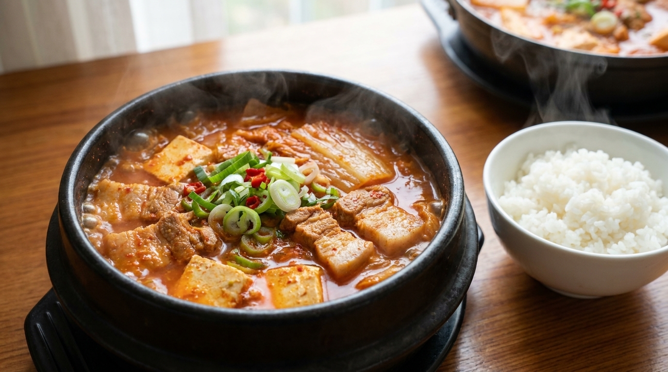 Kimchi Jjigae Tradizionale (Stufato Coreano di Kimchi)