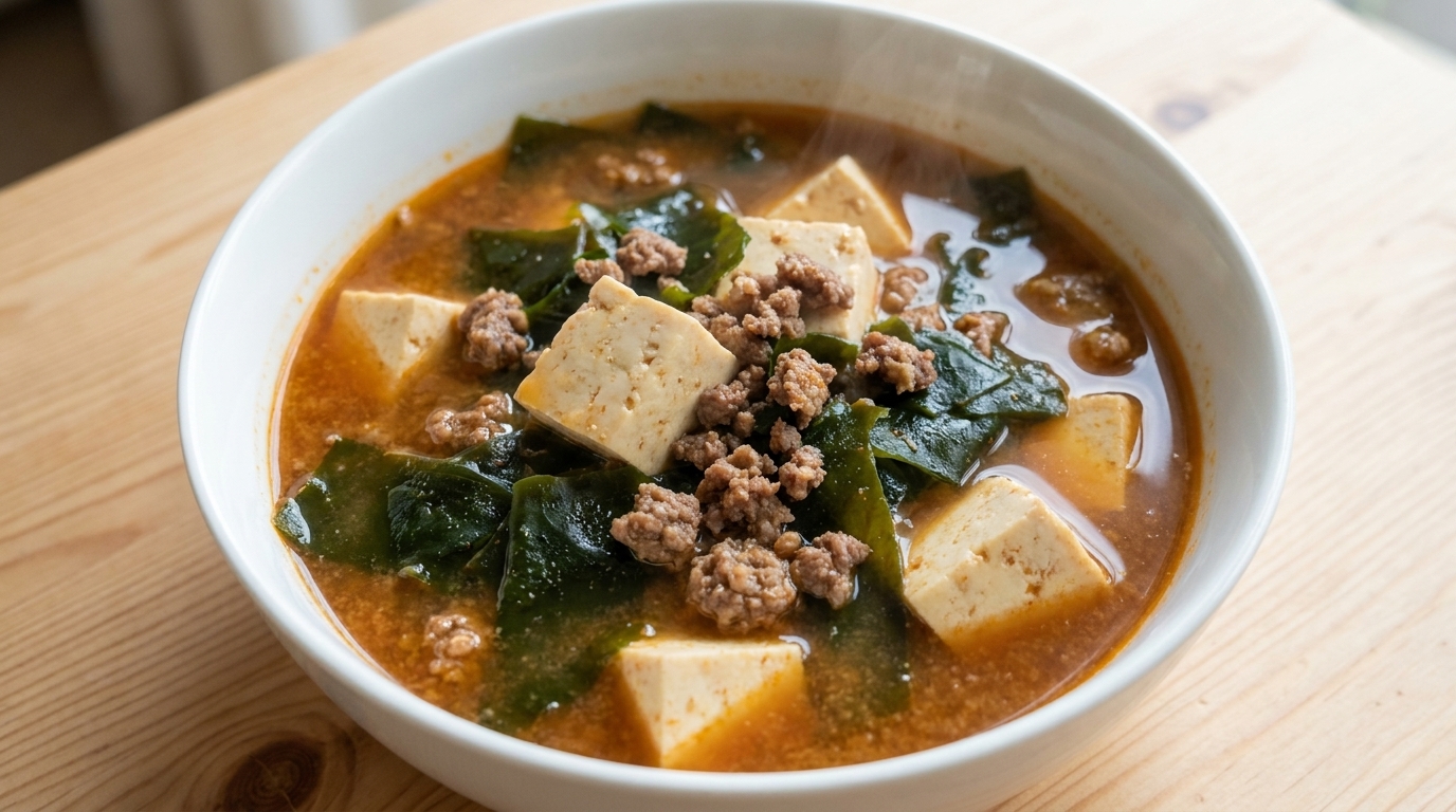 Zuppa Coreana di Pasta di Soia (Doenjang-guk)