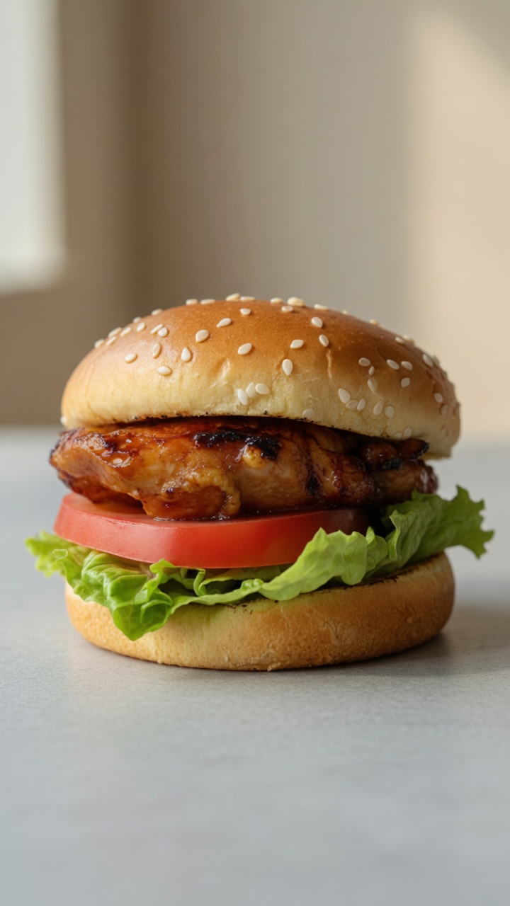Burger di Pollo in Salsa Teriyaki