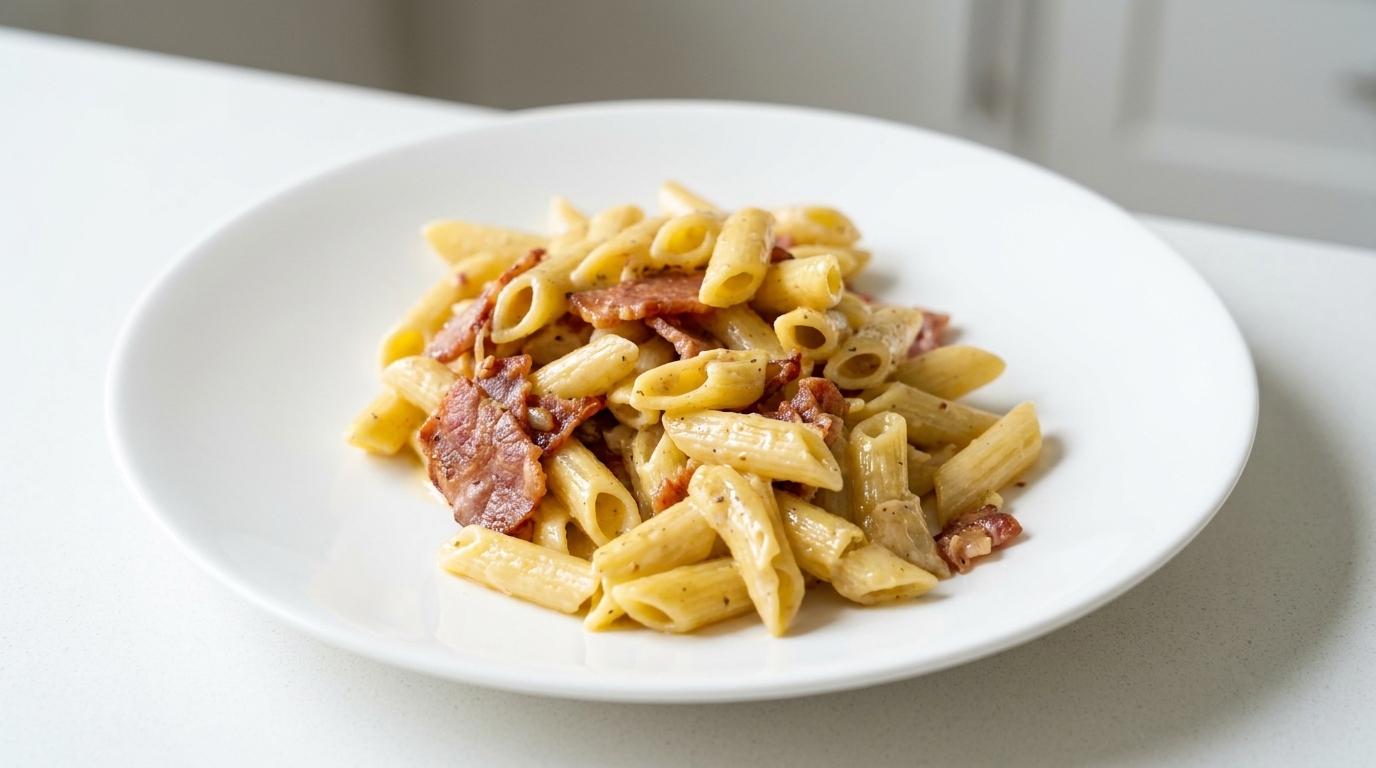 Penne Cremose al Bacon