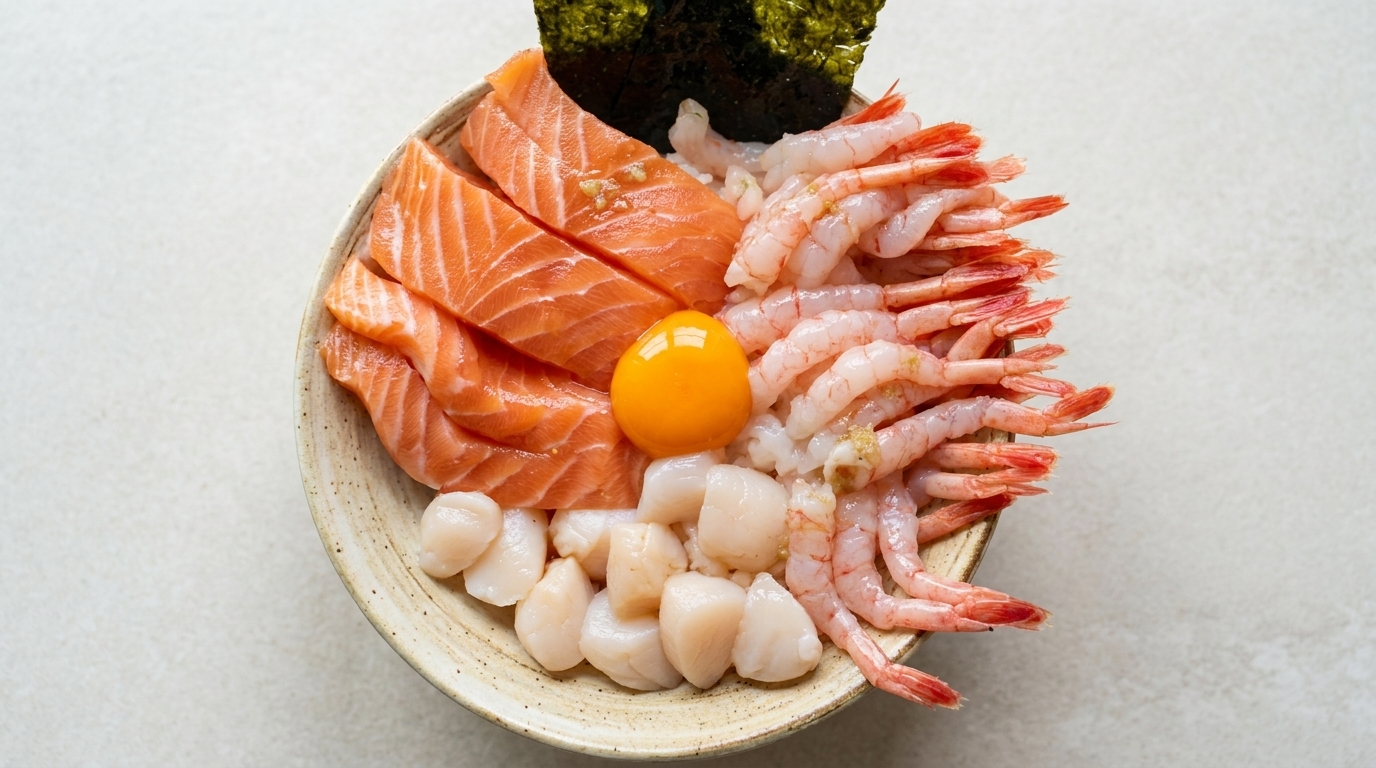 Chirashi Bowl di Frutti di Mare Facile e Leggero