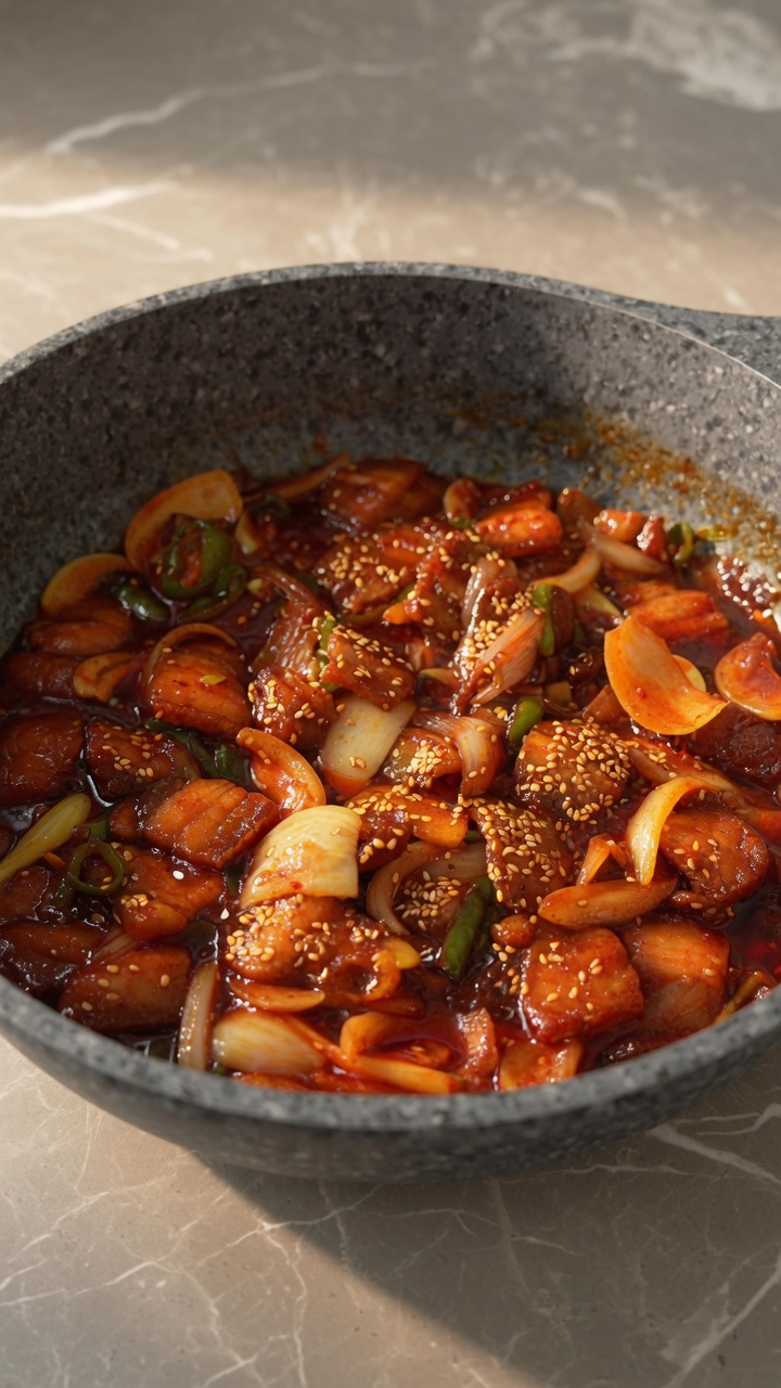 Pancetta di Maiale Piccante Saltata in Padella (Jeyuk Bokkeum)