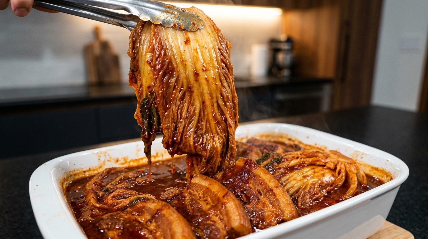 Maiale brasato con Kimchi (Kimchi Jjim) – Autentica ricetta coreana