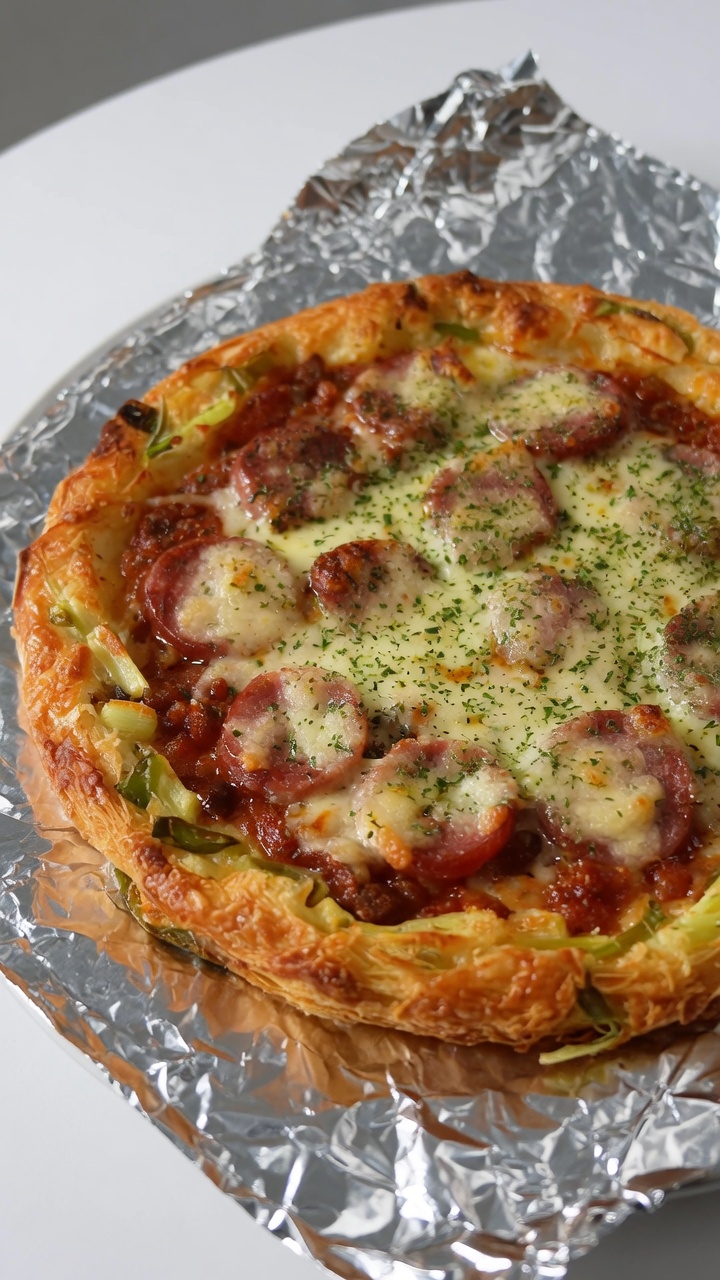 Pizza di Pancake alle Scalogne