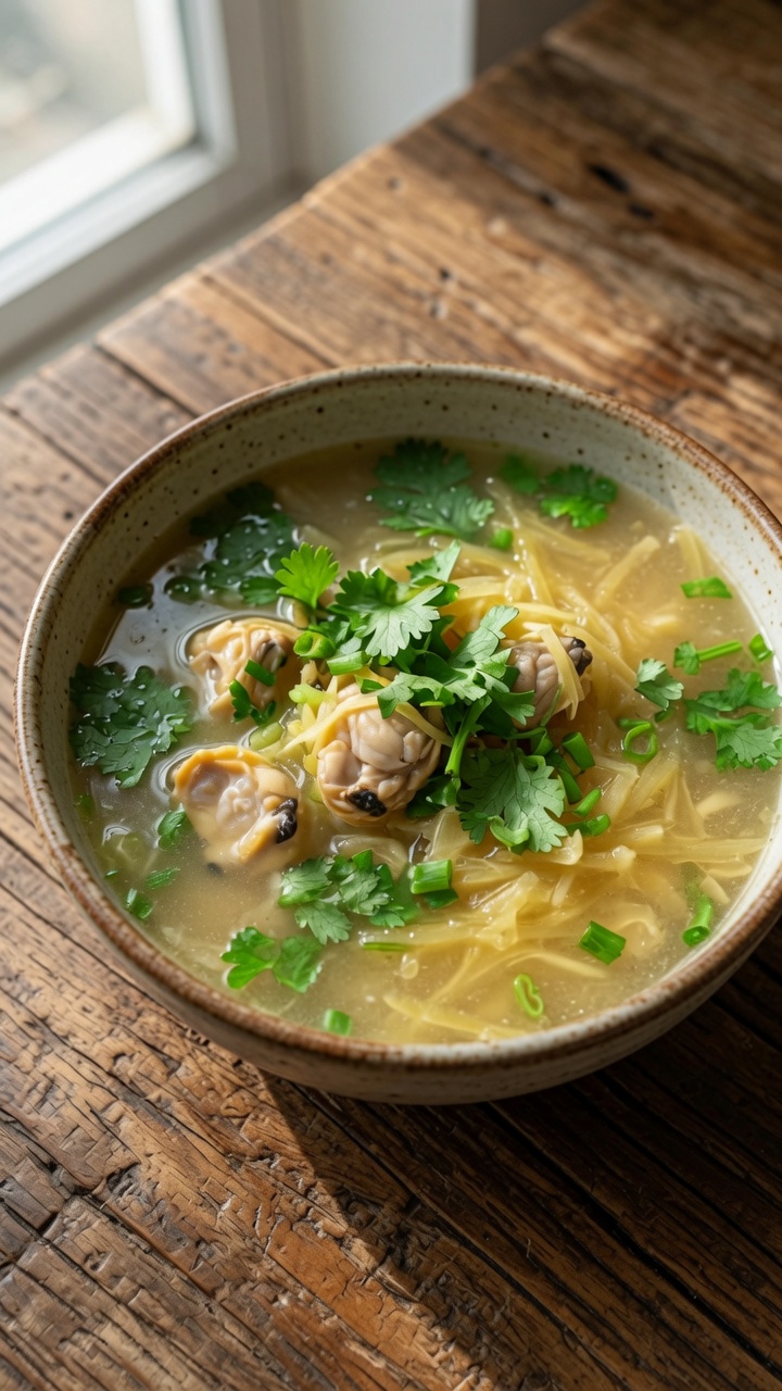 Zuppa Classica di Vongole e Patate a Filetti