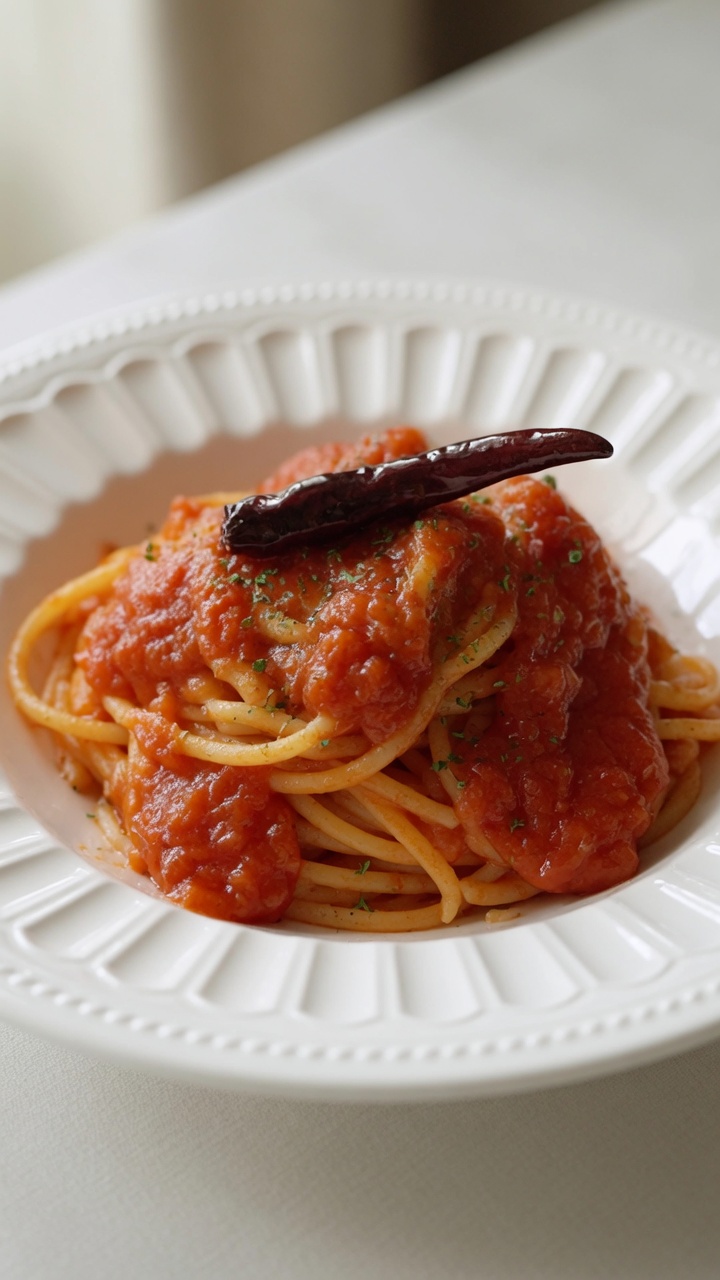 Spaghetti piccanti al pomodoro