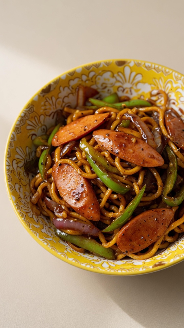 Noodles Saltati Saporiti al Pepe Nero