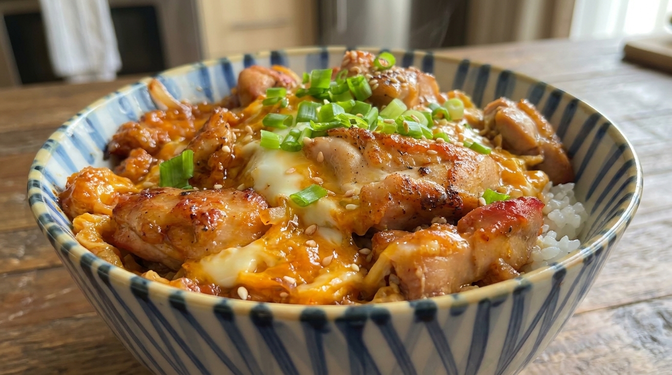 Oyakodon Giapponese Autentico (Ciotola di Riso con Pollo e Uova)
