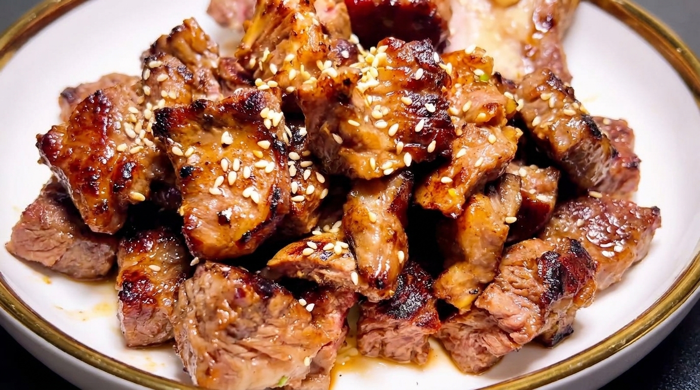 Costine di Manzo in Stile Coreano (Ispirazione Galbi-Jjim)