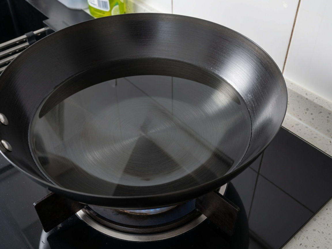Ravioli surgelati immersi con cura in una pentola di acqua bollente.