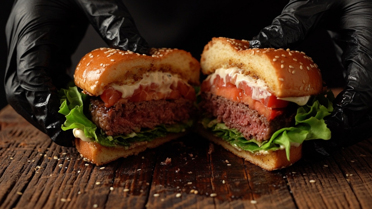 Hamburger Gourmet di Wagyu Australiano